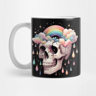 Rainbow Skull | T Shirt Design Mug